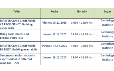 Talleres y Máster Clases