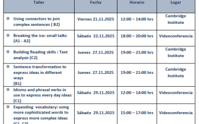 Talleres y Máster Clases